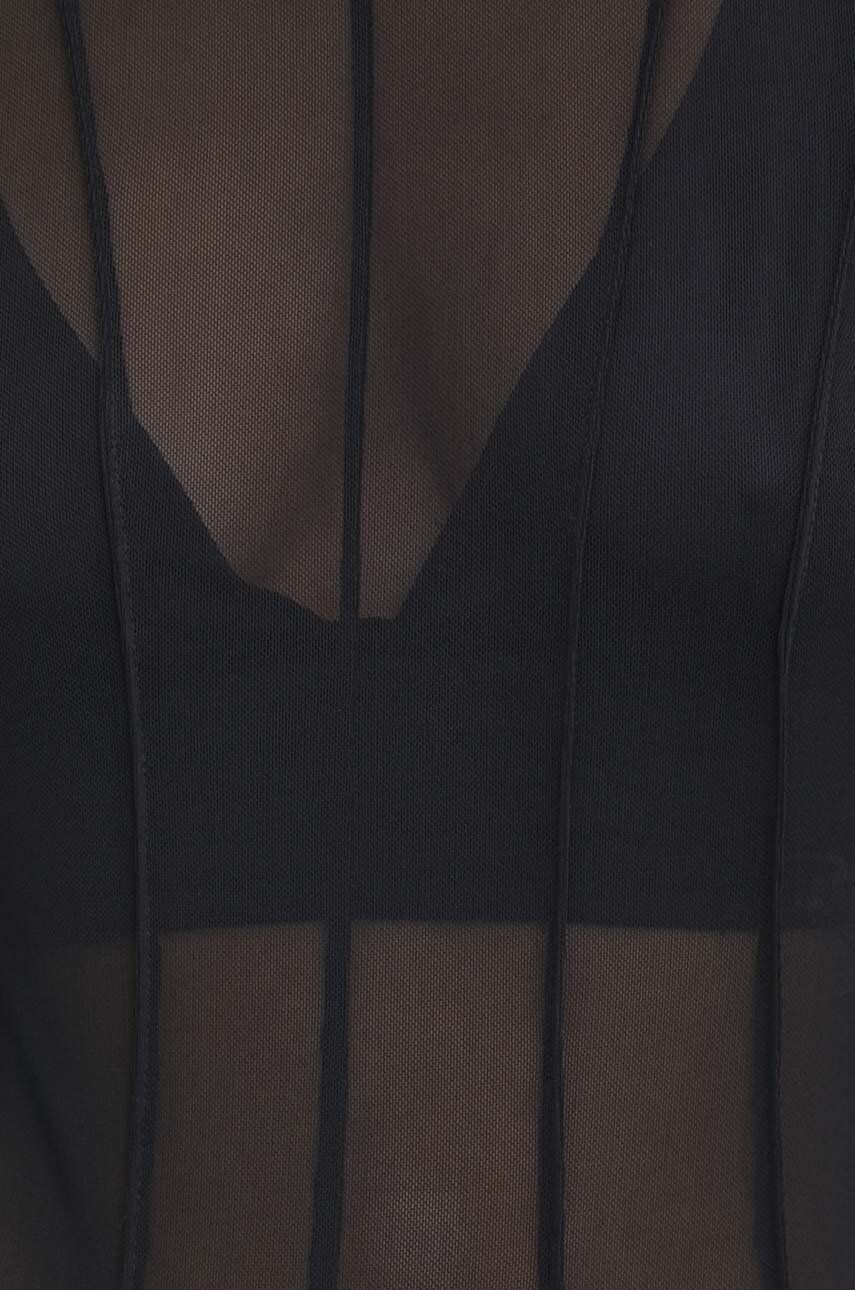 Bodi Remain Bodysuit With Cutlines Za žene, Boja: Crna, Bez Uzorka, 501946100