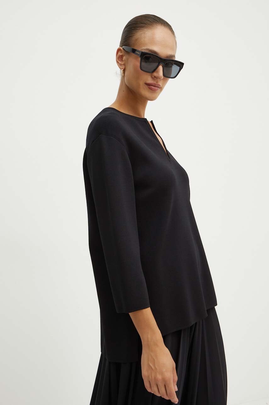

Пуловер Max Mara Leisure в черно от лека материя 2426366037600, Черен