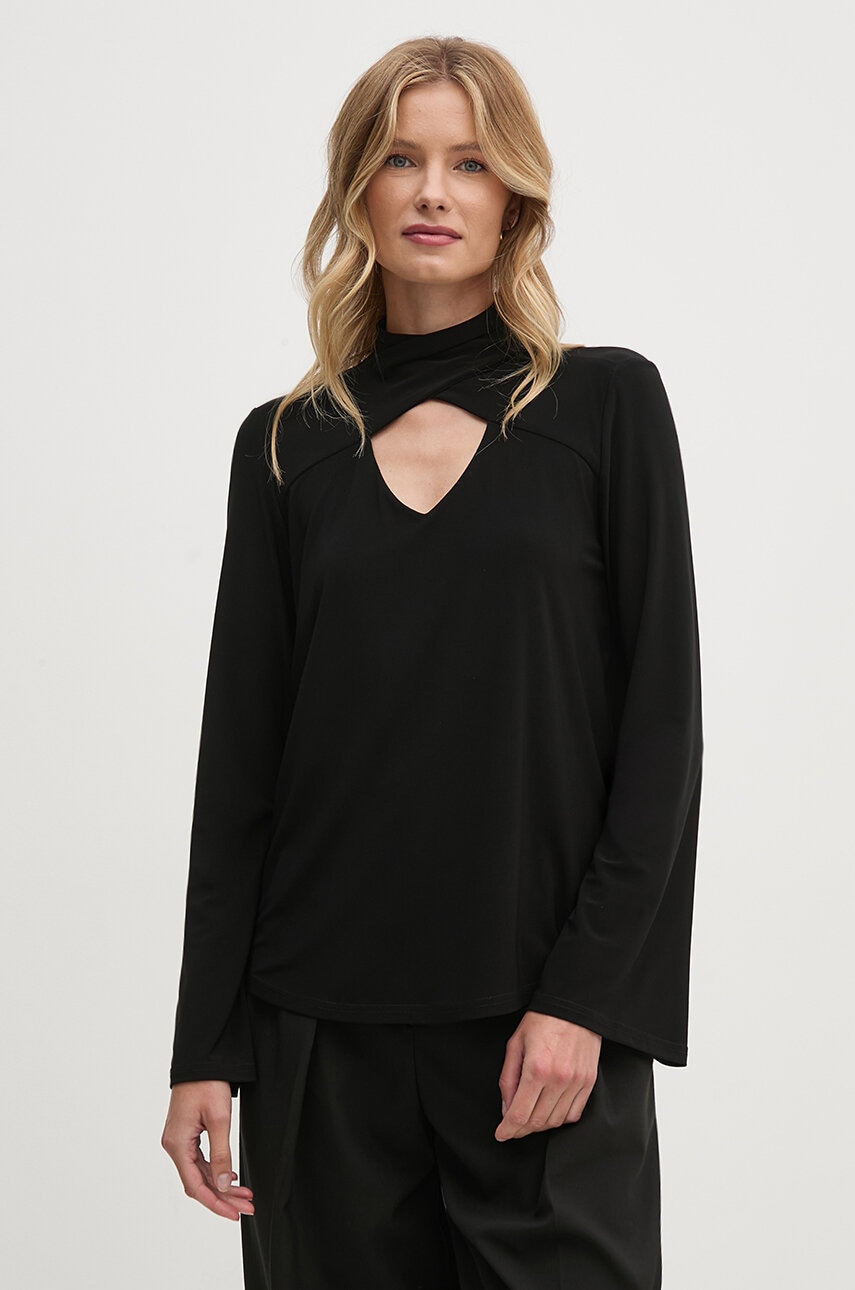 Joseph Ribkoff bluza femei, culoarea negru, neted, 243064 Joseph Ribkoff bluza femei, culoarea negru, neted, 243064