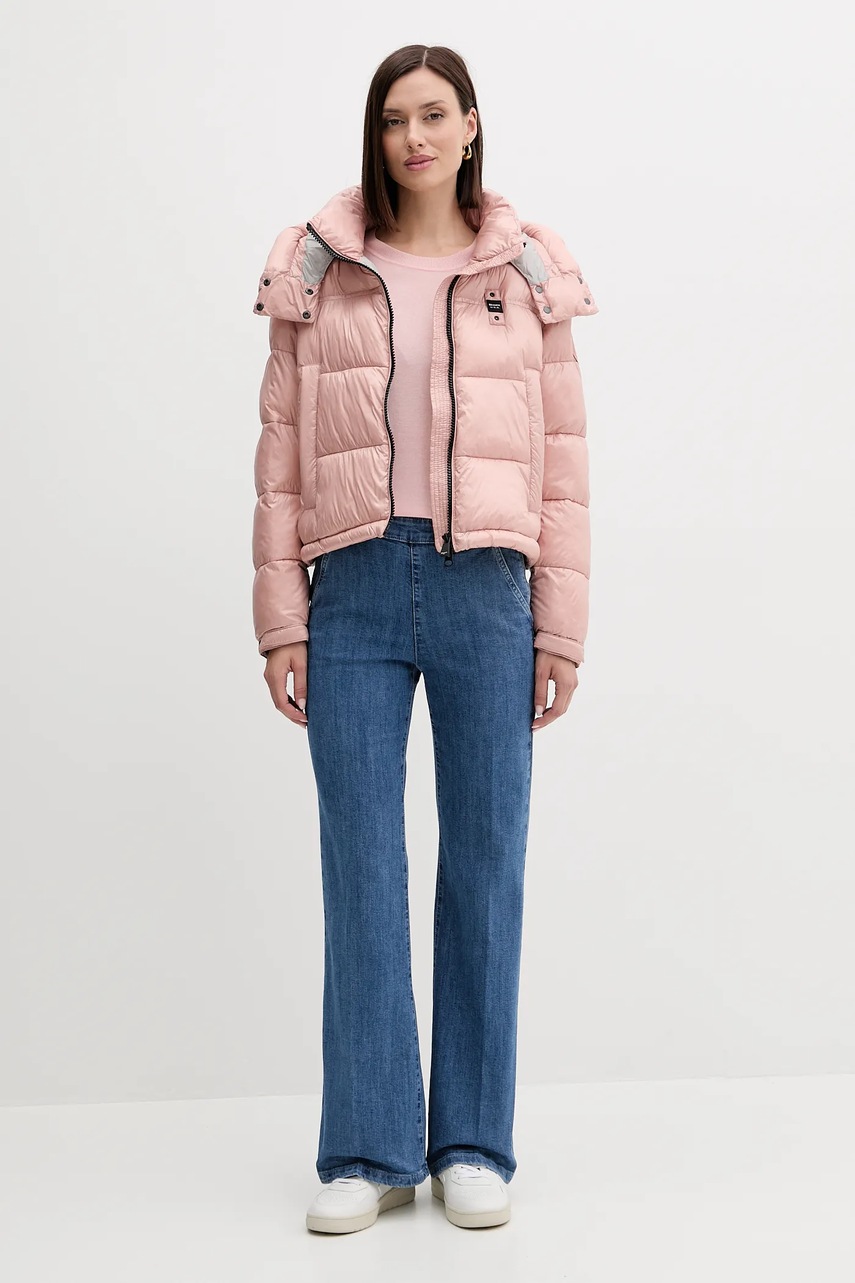 Футболка с шелком United Colors of Benetton цвет розовый 1ZRED10BK