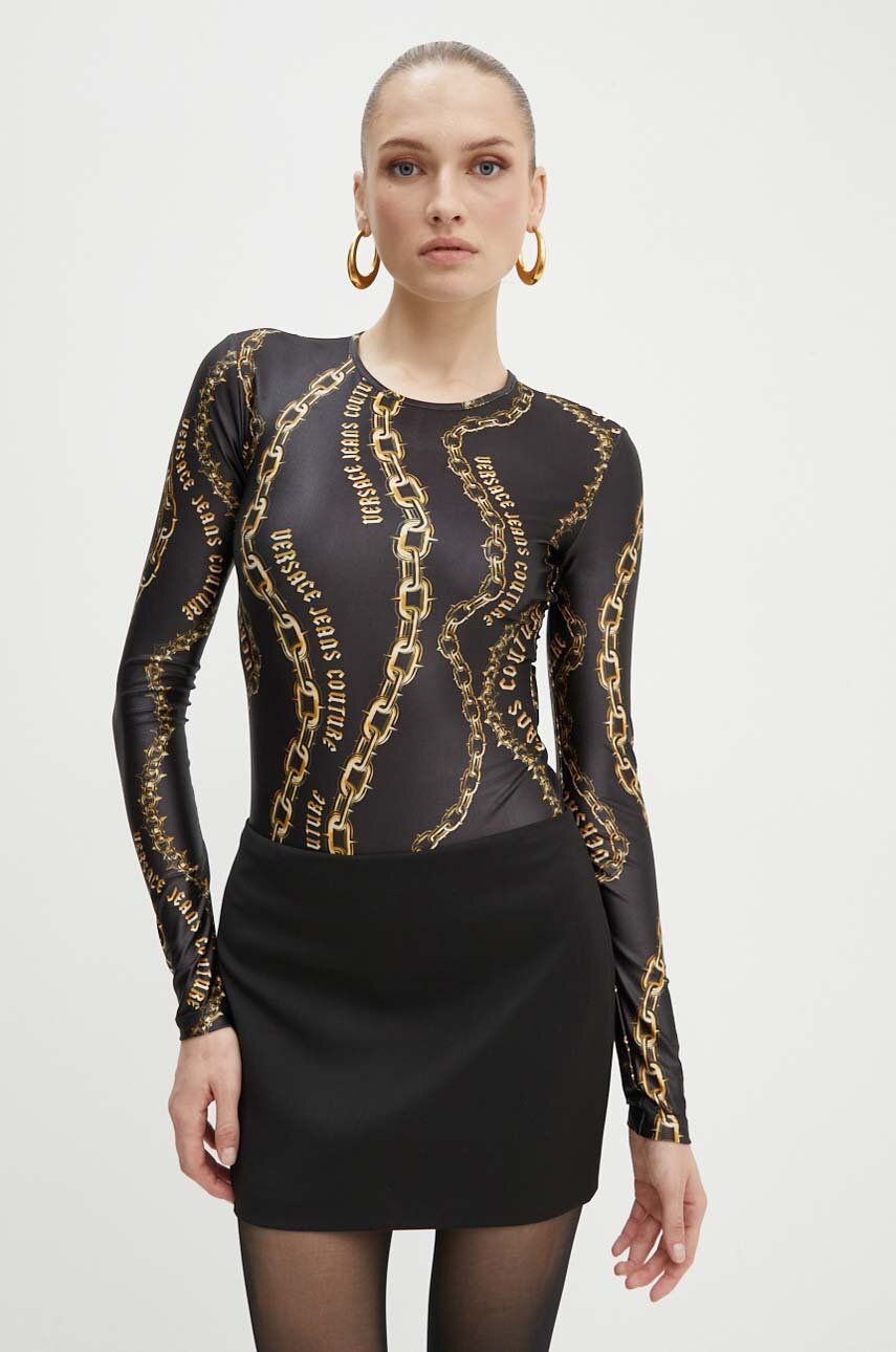 Body Versace Jeans Couture dámske, čierna farba, 77HAM2A1 JS417
