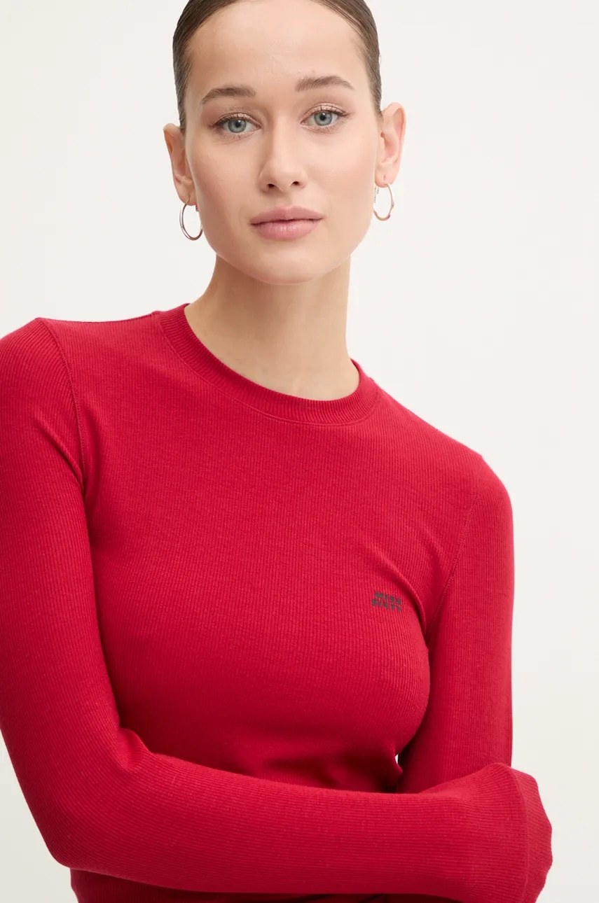 Miss Sixty longsleeve din amestec de lana culoarea rosu, 6L3SJ3890000