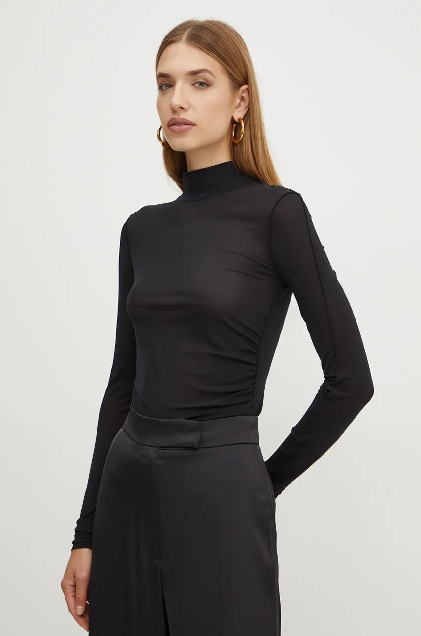 

Блуза с дълги ръкави Max Mara Leisure в черно с ниско поло 2426946018600, Черен