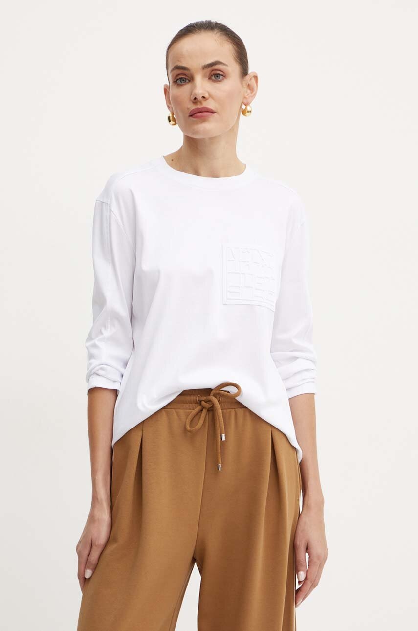 

Блуза с дълги ръкави Max Mara Leisure в бяло 2426946088600, Бял