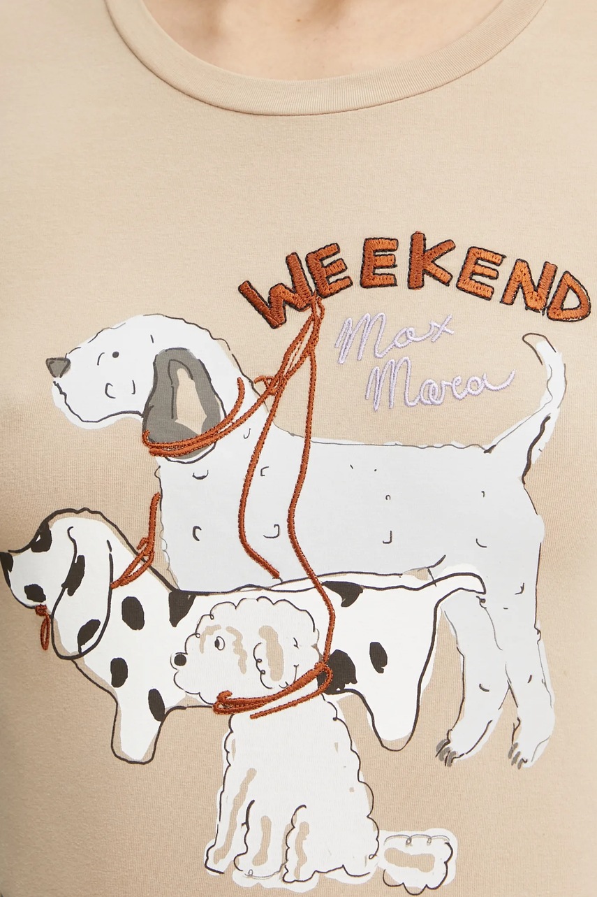 Лонгслів Weekend Max Mara жіночий колір бежевий 2425946012600 