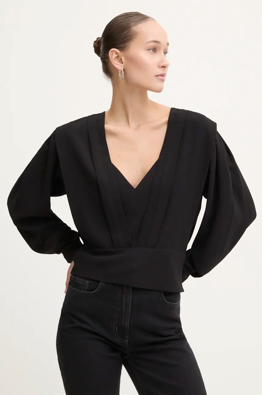 IRO bluza femei, culoarea negru, neted, WP16SAMIAL IRO bluza femei, culoarea negru, neted, WP16SAMIAL