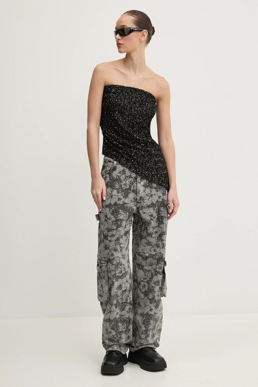 Блузка Aniye By женская цвет чёрный с аппликацией 181258 Блузка Aniye By женская цвет чёрный с аппликацией 181258