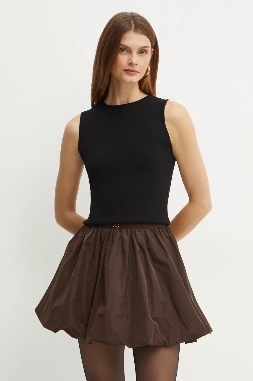 Levně Vesta Twinset dámská, černá barva, 242TT3030