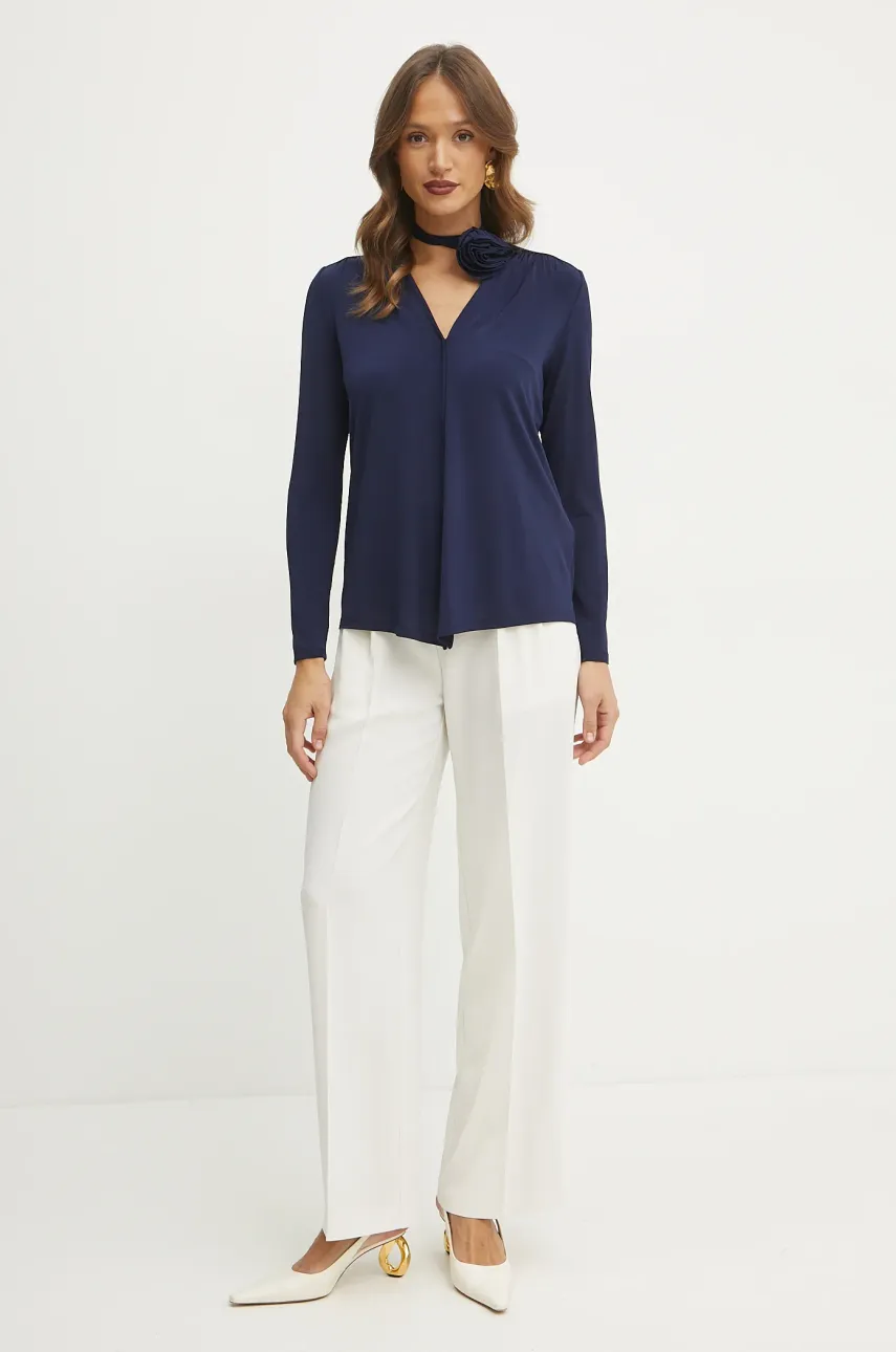 Блузка Marella женская цвет синий однотонная 2423946102200 Блузка Marella женская цвет синий однотонная 2423946102200