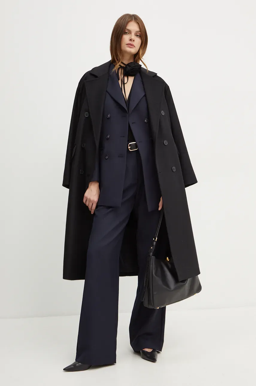 Блузка Marella женская цвет чёрный однотонная 2423946102200 Блузка Marella женская цвет чёрный однотонная 2423946102200