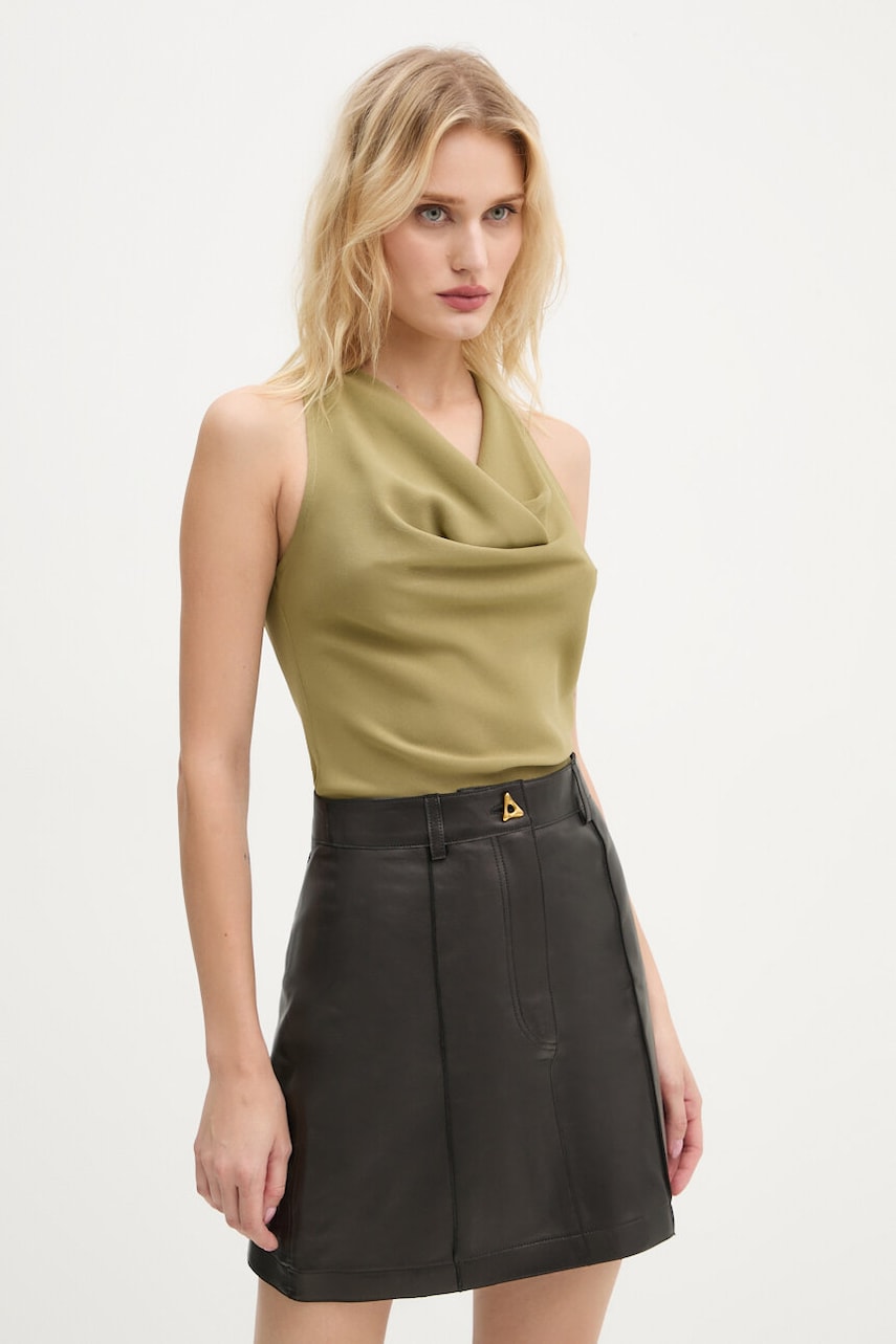 AERON bluza femei, culoarea verde, neted, PFTO532513 AERON bluza femei, culoarea verde, neted, PFTO532513