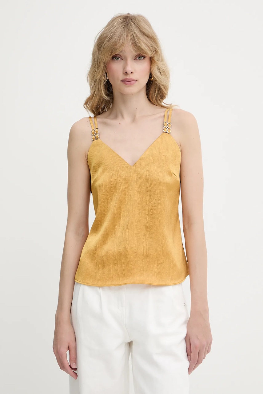 Morgan top OLAFI culoarea negru, neted, OLAFI