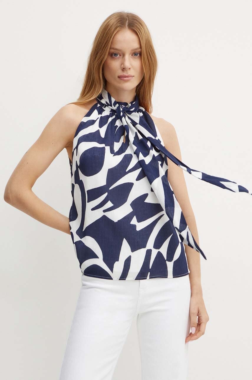 Morgan bluza OPLUM.F femei, culoarea albastru marin, modelator, OPLUM.F Morgan bluza OPLUM.F femei, culoarea albastru marin, modelator, OPLUM.F