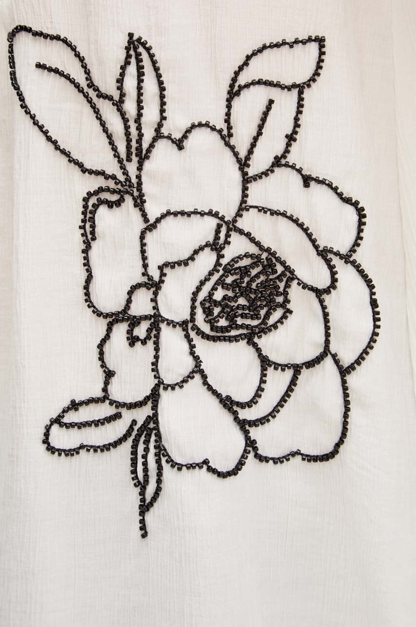 Μπλουζάκι Desigual NAGASAKI χρώμα: μπεζ, 24WWBW01 φωτογραφία