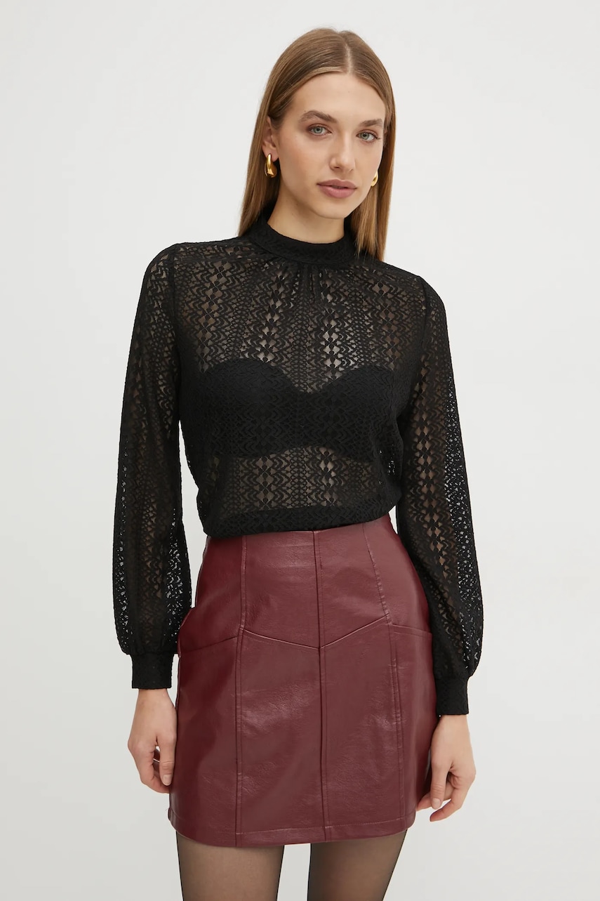 Morgan bluza TIMOI femei, culoarea negru, modelator, TIMOI