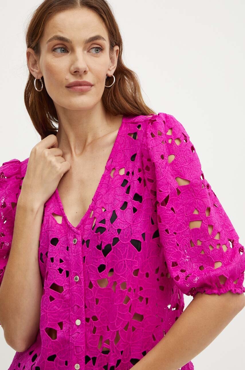 Morgan bluza CHEB femei, culoarea roz, neted, CHEB
