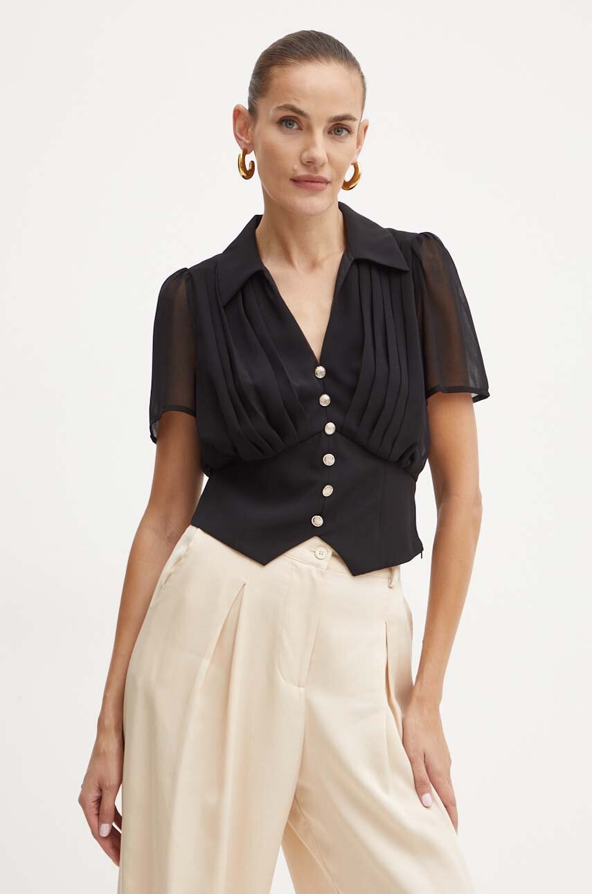 Morgan bluza OPLIA femei, culoarea negru, neted, OPLIA