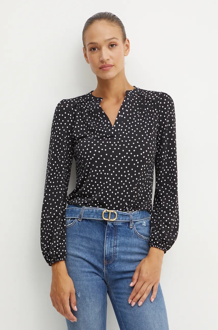 Morgan bluza TGIADO femei, culoarea negru, modelator, TGIADO