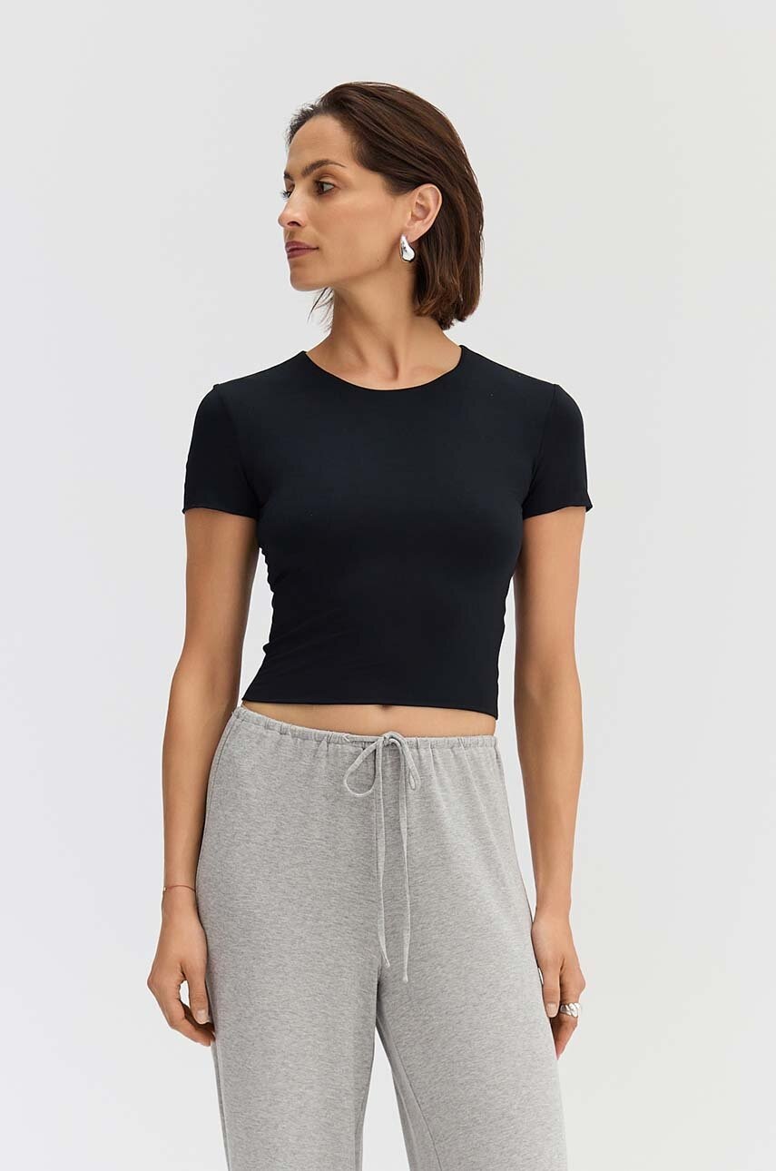 Saint Body bluza femei, culoarea negru, neted, SB.529