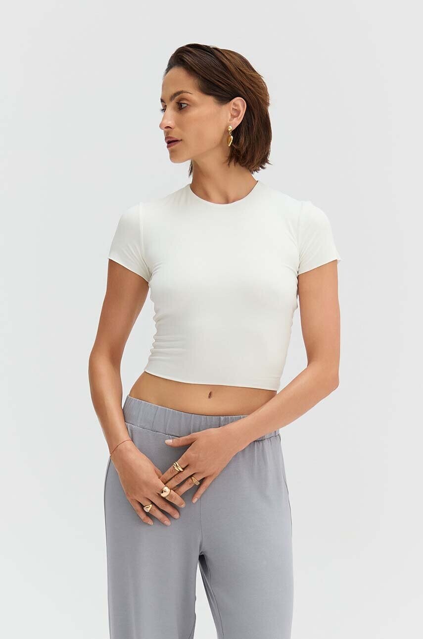 Saint Body bluza femei, culoarea bej, neted, SB.574