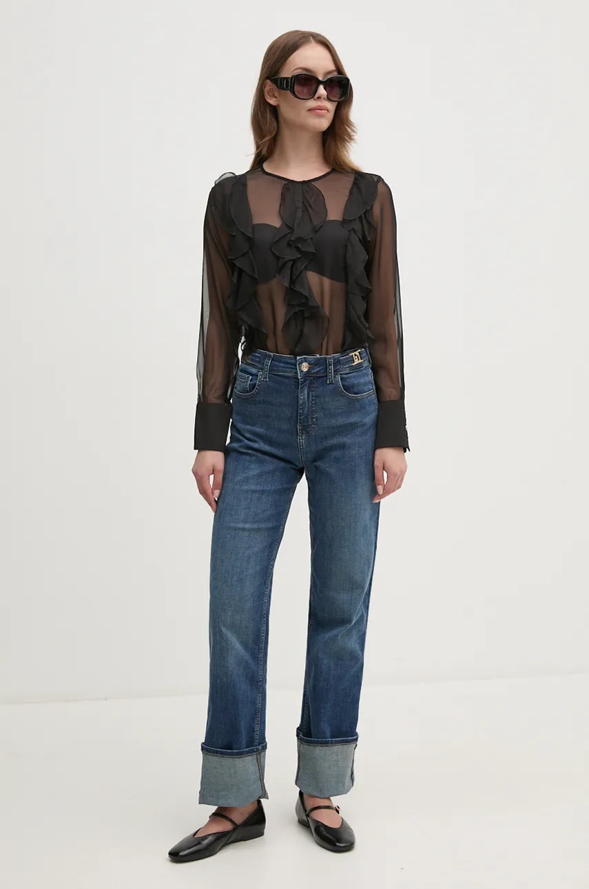 Блузка Artigli женская цвет чёрный однотонная ACBL000635 Блузка Artigli женская цвет чёрный однотонная ACBL000635