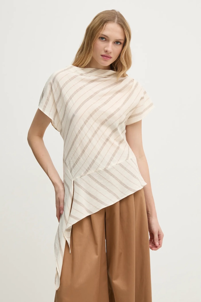 Hoss Intropia bluza femei, culoarea bej, modelator, 5878037 Hoss Intropia bluza femei, culoarea bej, modelator, 5878037