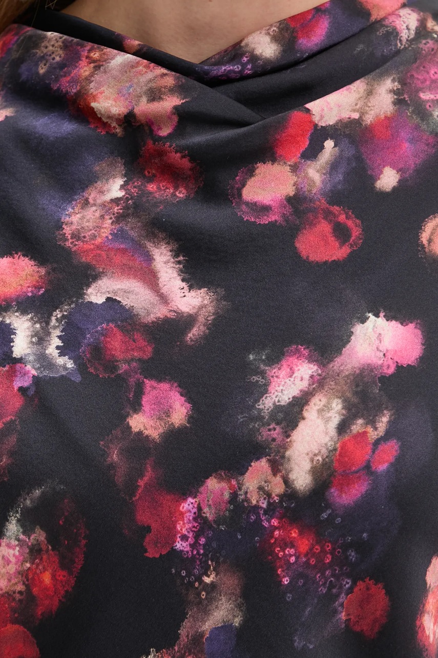 Μεταξωτή μπλούζα A.L.C. Georgia χρώμα: μαύρο, 5TOPS00103 φωτογραφία