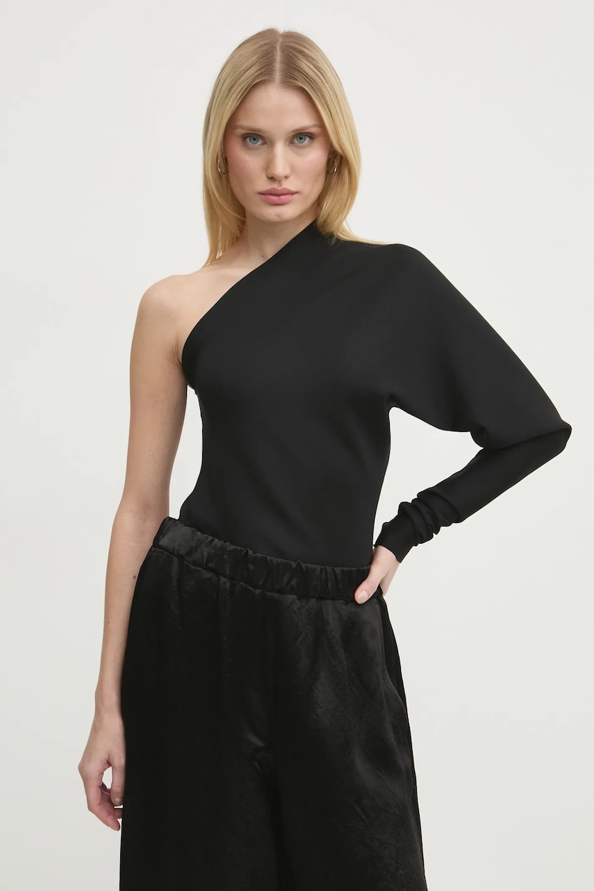 Rick Owens Lilies bluza femei, culoarea negru, neted, LI02D5220NEOS Rick Owens Lilies bluza femei, culoarea negru, neted, LI02D5220NEOS