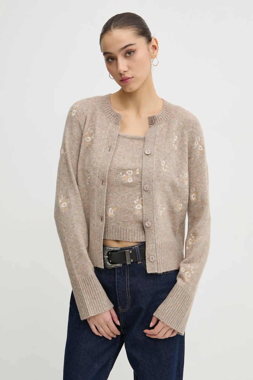 

Пуловер Abercrombie & Fitch дамски в бежово KI150-4293, Бежов