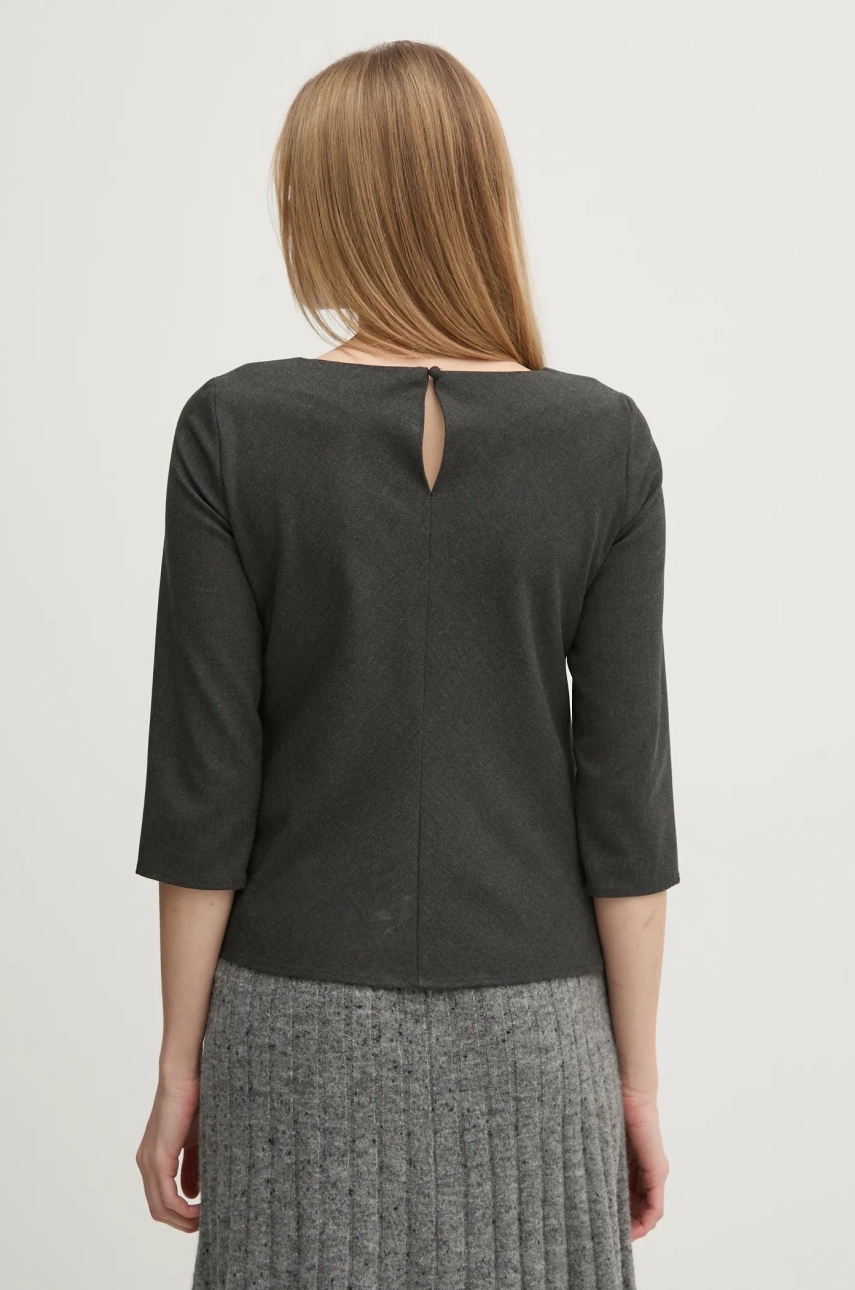 Pedro Del Hierro Bluza Femei, Culoarea Gri, Neted, 6638233