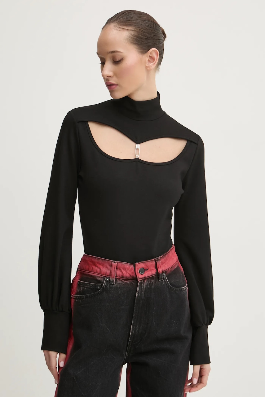 K+LUSHA body femei, culoarea negru, uni, KLW57003TM001PX