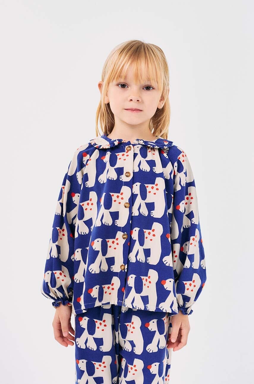 Bobo Choses bluza copii Fairy Dog culoarea albastru marin, modelator, 224AC029