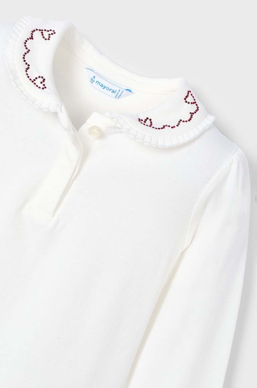 Дитяча блузка Mayoral колір бежевий однотонна 131 в Полтаві Дитяча блузка Mayoral колір бежевий однотонна 131 в Полтаві