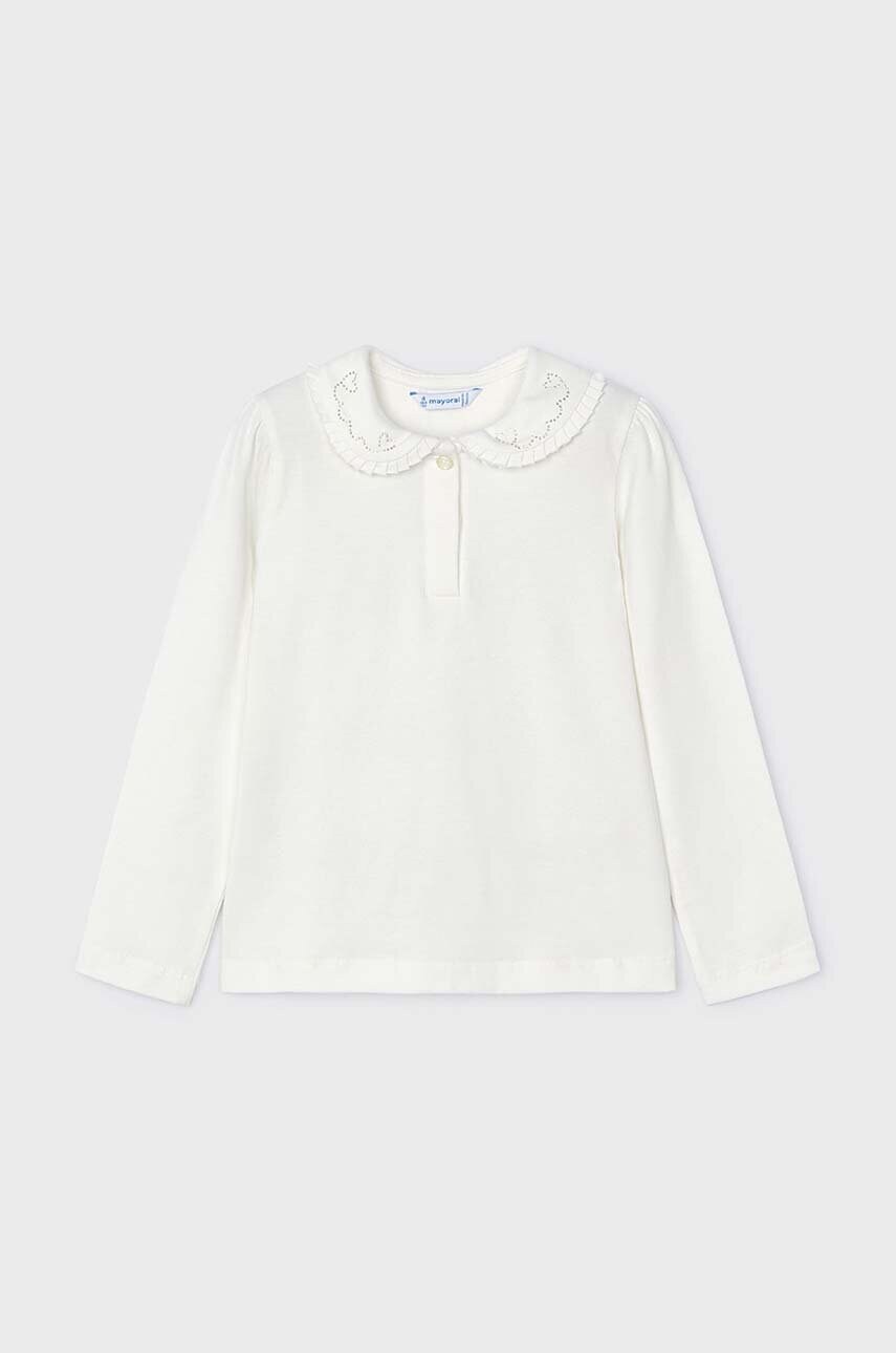 Mayoral bluza copii culoarea bej, neted, 131