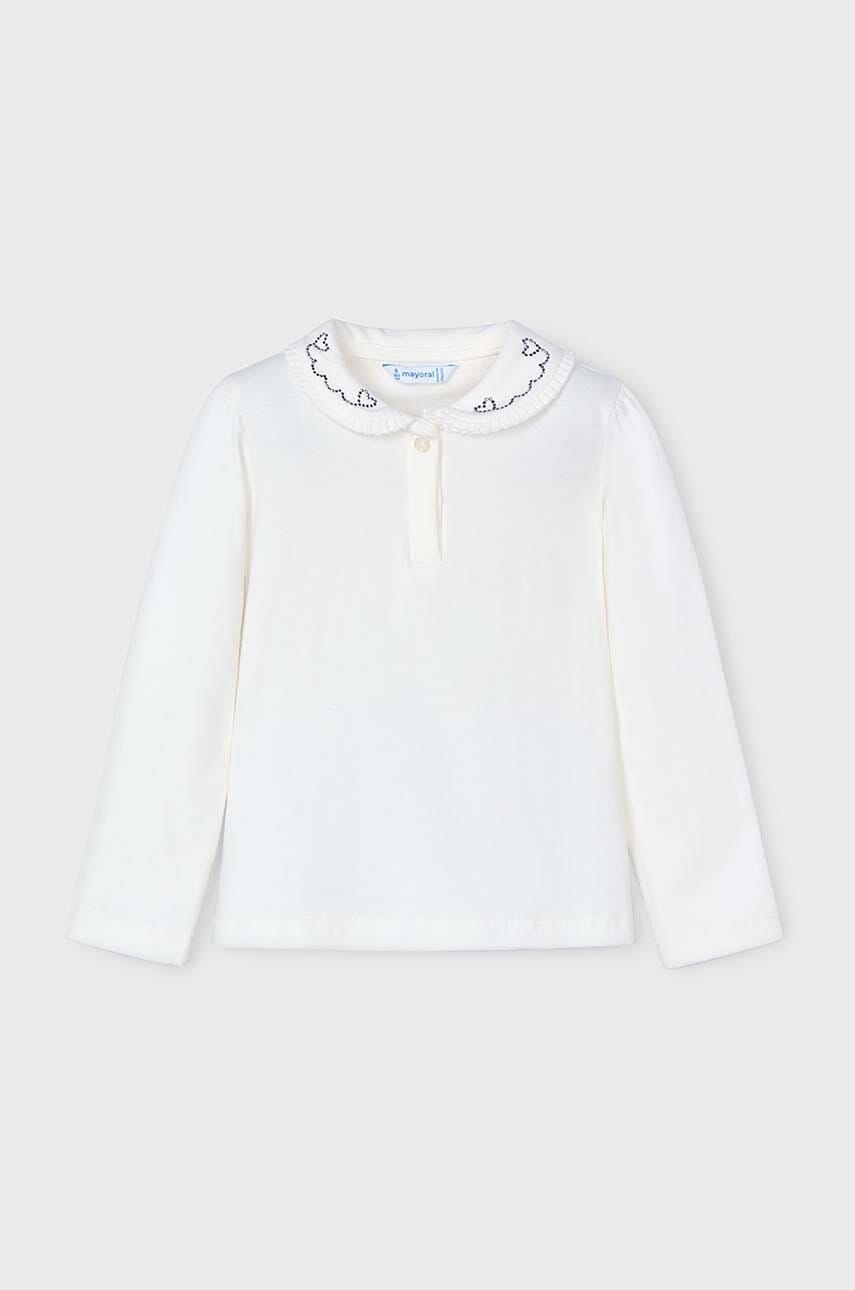 Mayoral bluza copii culoarea albastru marin, neted, 131 Mayoral bluza copii culoarea albastru marin, neted, 131