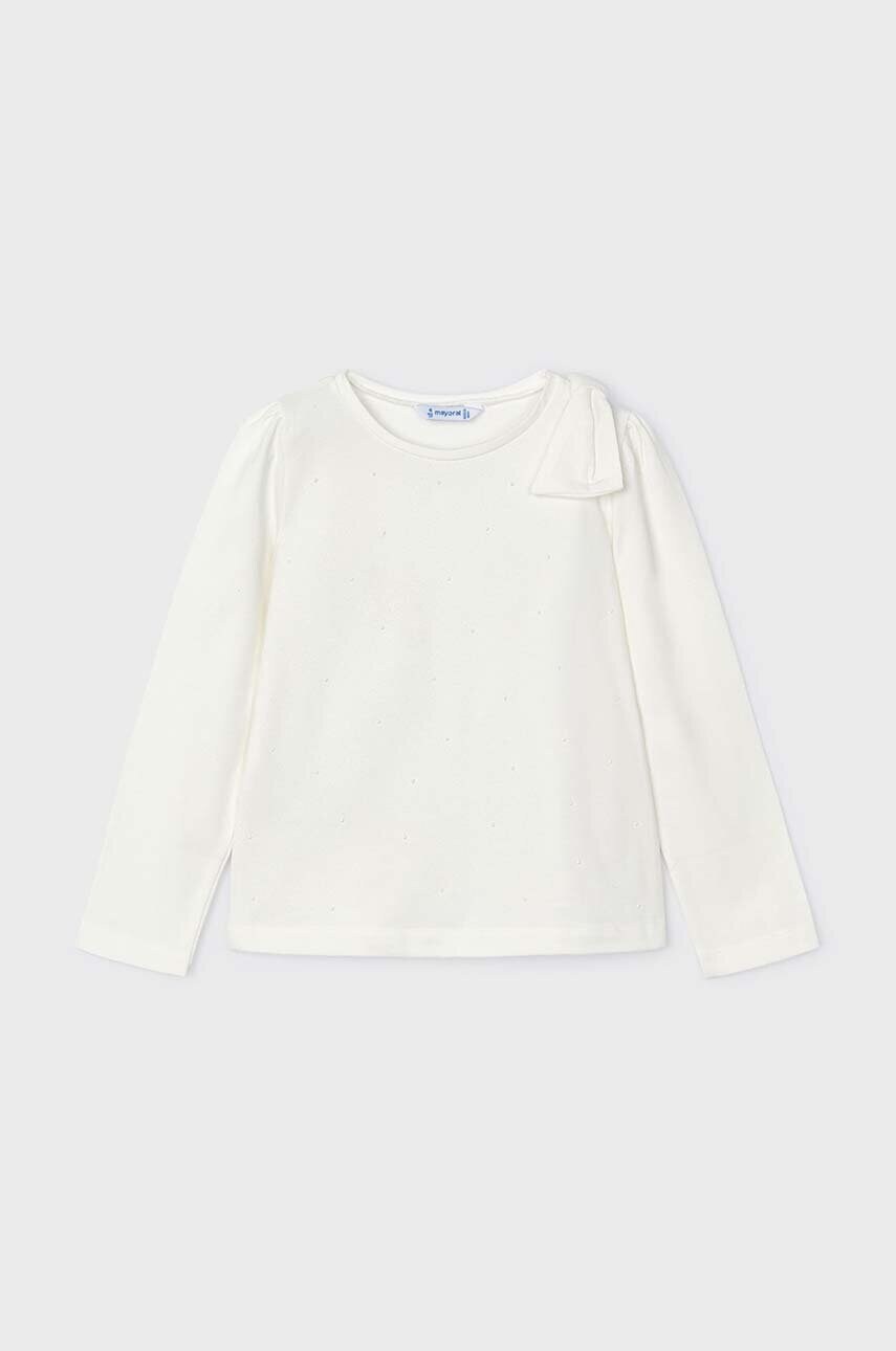 Mayoral bluza copii culoarea bej, neted, 4064