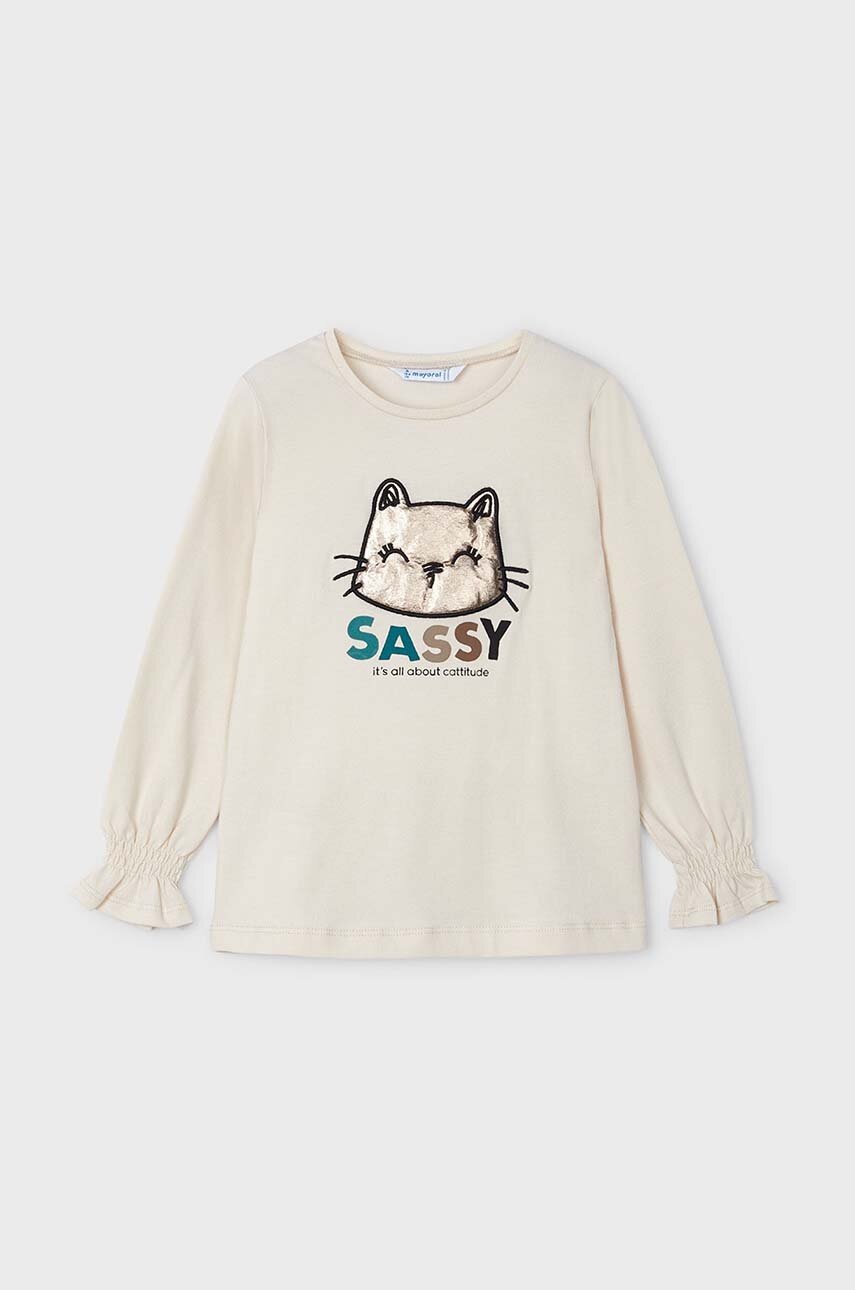 Детский лонгслив Mayoral цвет зелёный 4071