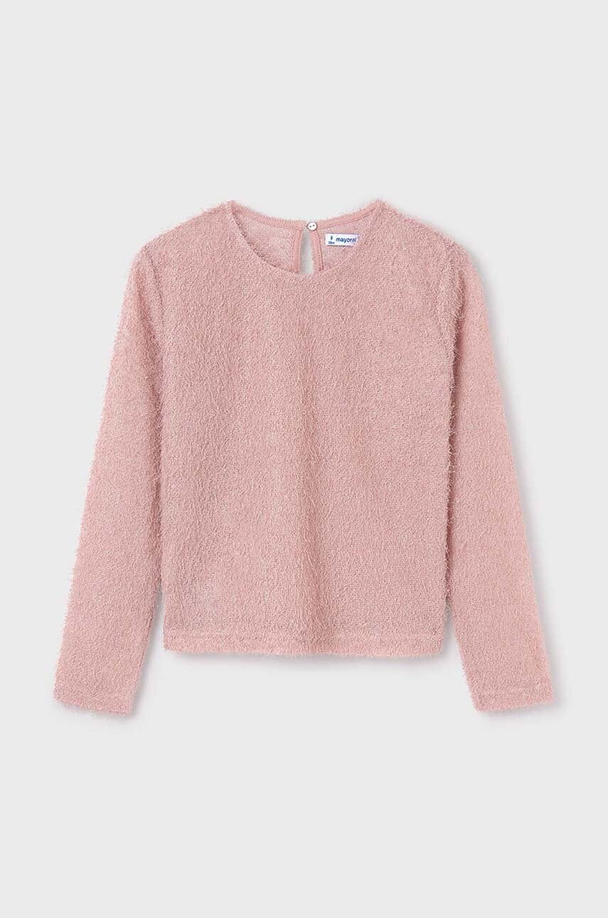 Детская блузка Mayoral цвет розовый однотонная 7006 в Днепре Детская блузка Mayoral цвет розовый однотонная 7006 в Днепре