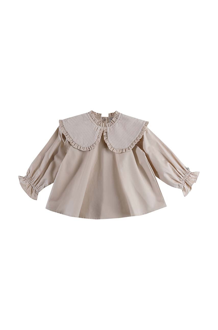 Детская блузка Donsje Mellys Blouse цвет бежевый однотонная 4087600