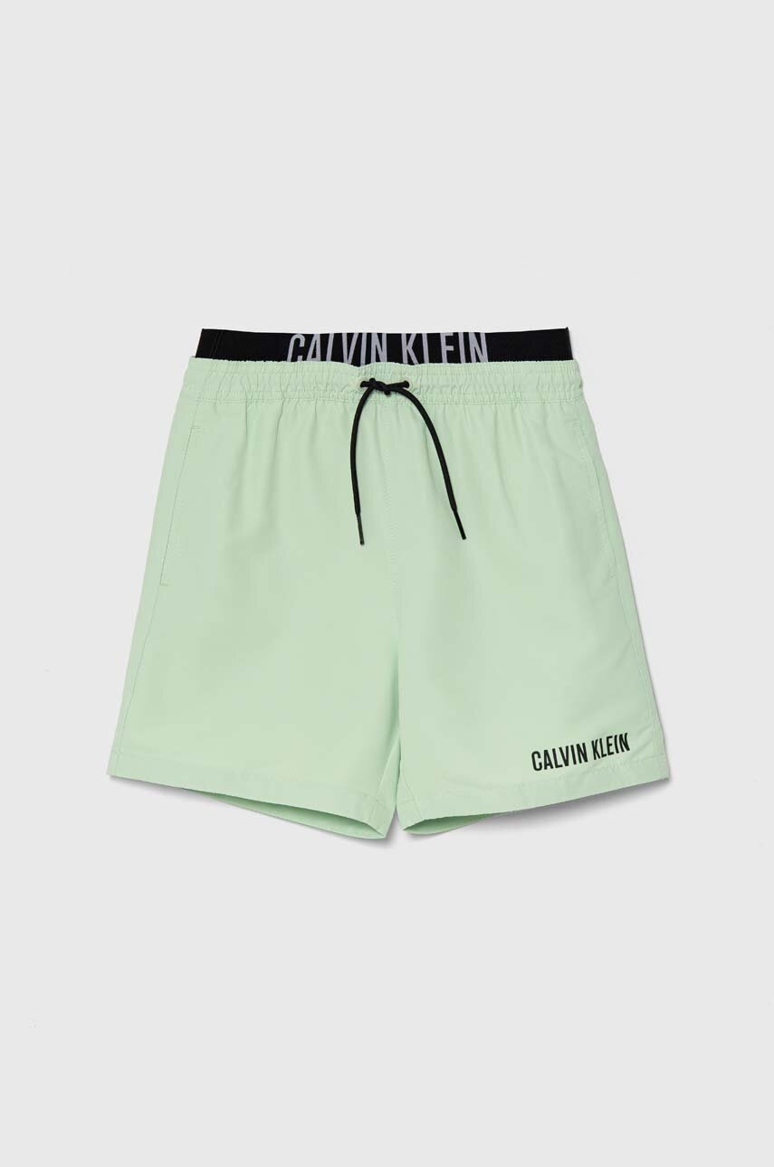 

Детски плувни шорти Calvin Klein Jeans в зелено KV0KV00037, Зелен