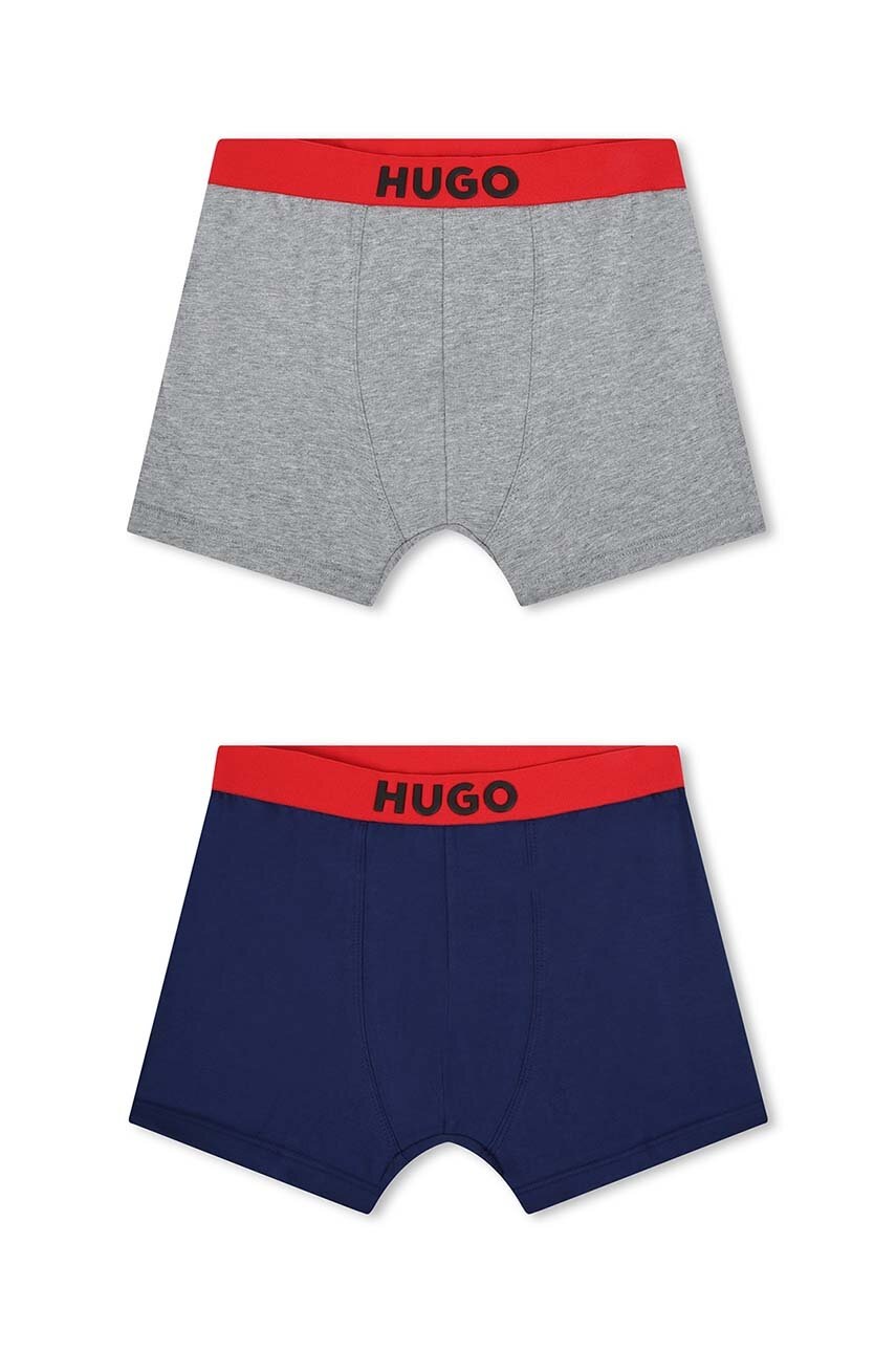 

Детски боксерки HUGO (2 чифта) в сиво G00256, Сив