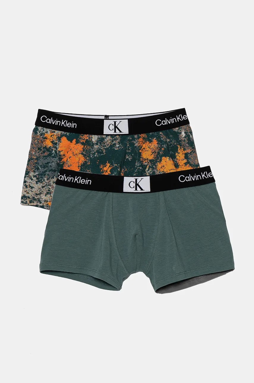 

Детски боксерки Calvin Klein Underwear (2 броя) в зелено B70B700497, Зелен