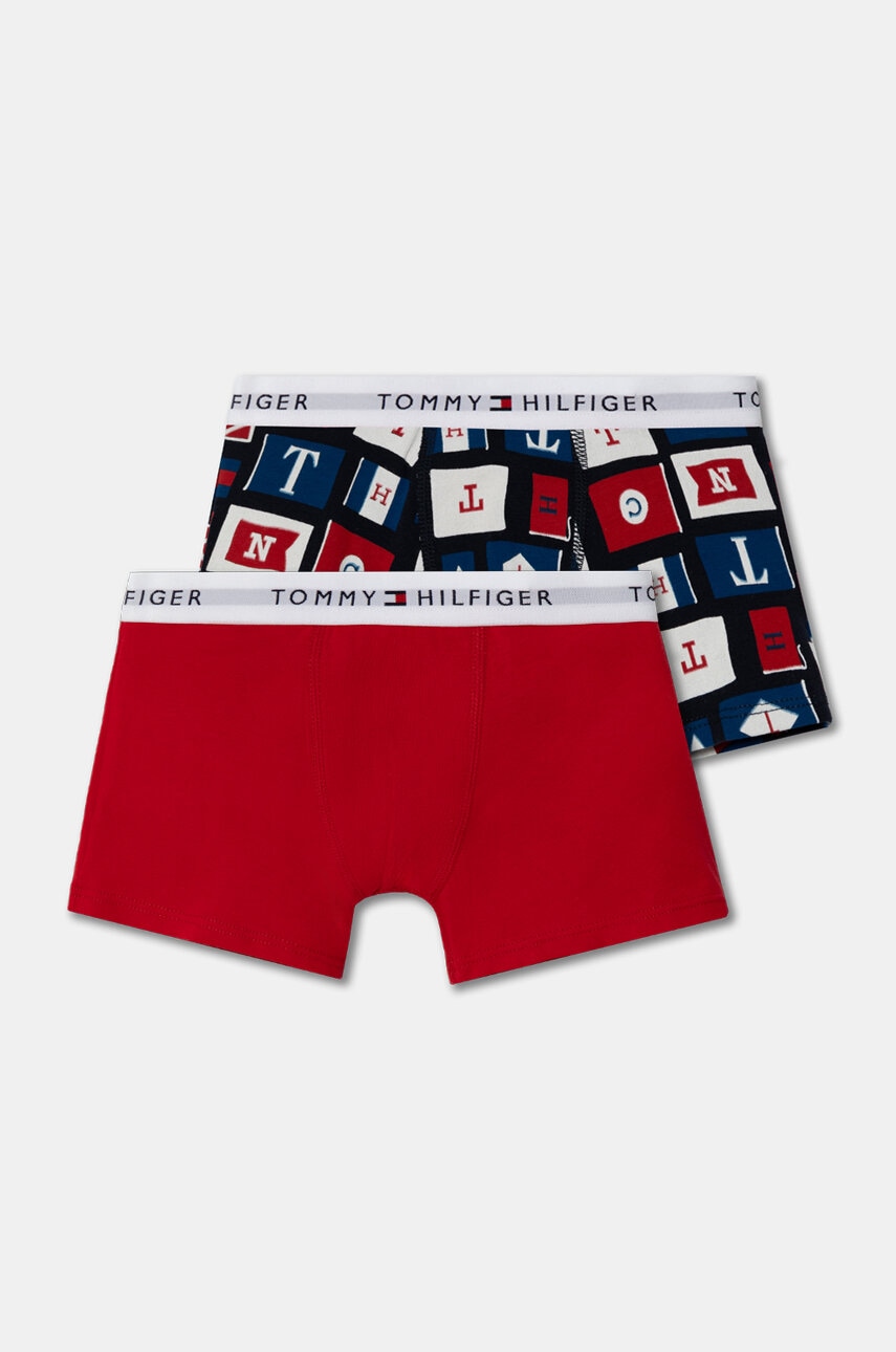 

Детски боксерки Tommy Hilfiger (2 чифта) в червено UB0UB00550, Червен