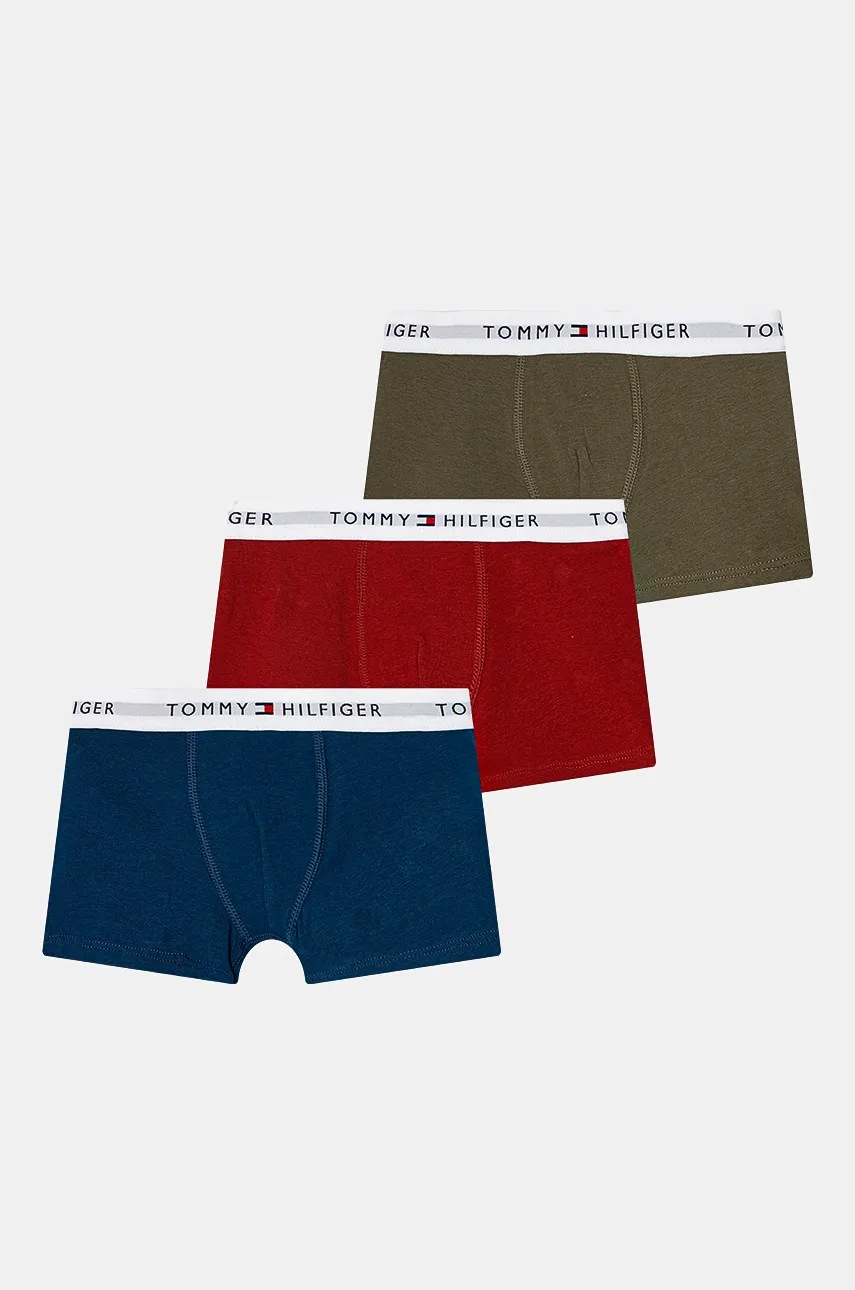 

Детски боксерки Tommy Hilfiger (3 чифта) в зелено UB0UB00573, Зелен