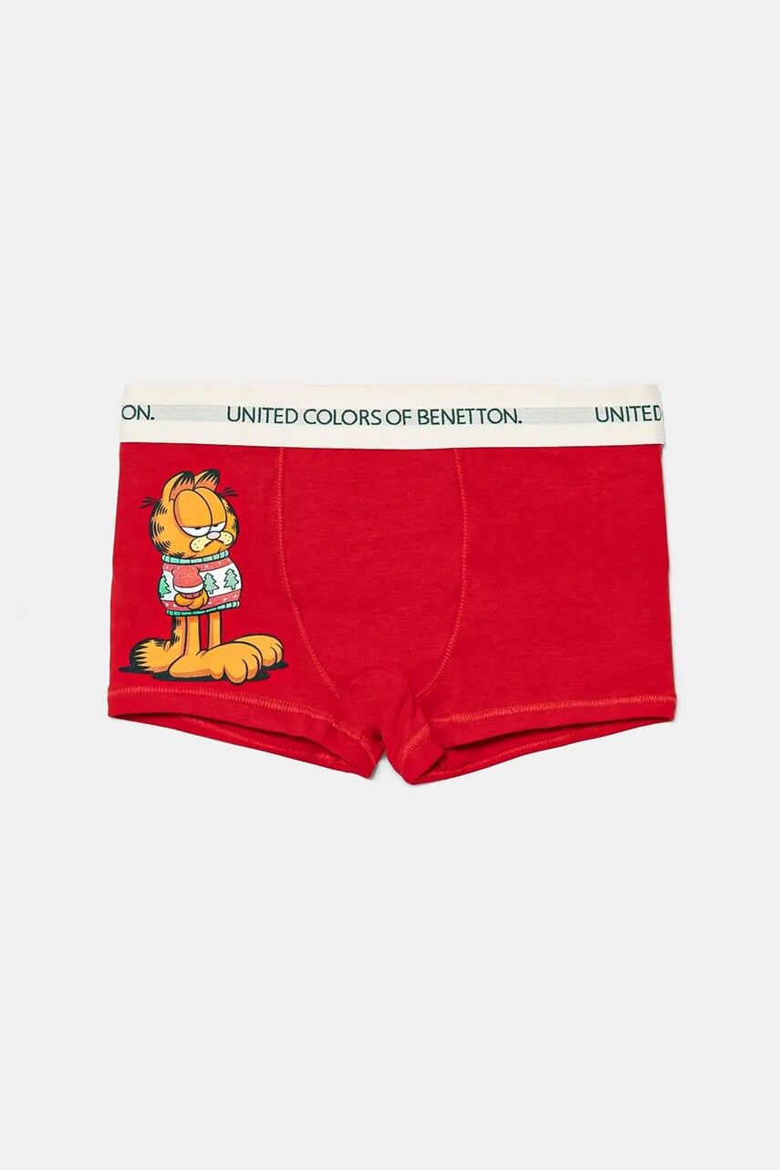 United Colors of Benetton boxeri copii culoarea rosu, 32IM0X01A