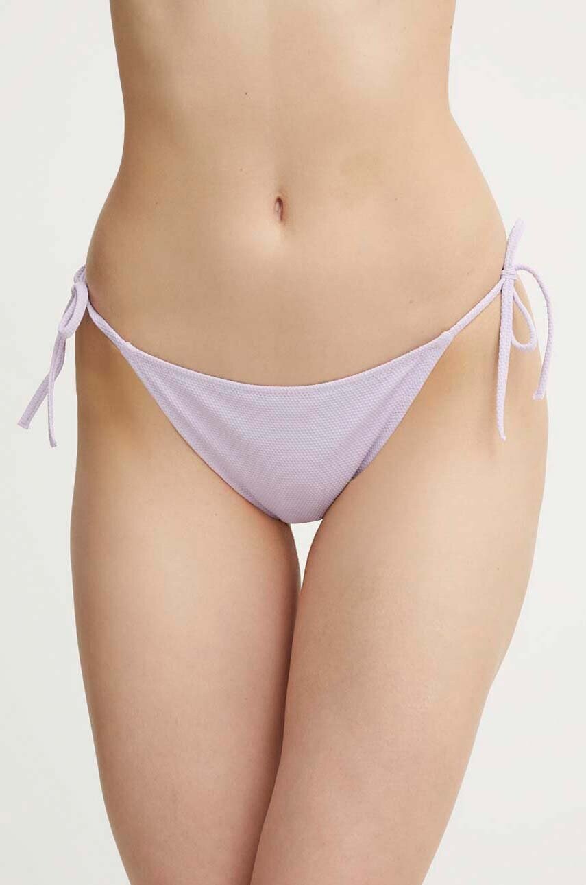 Levně Plavkové kalhotky Calvin Klein fialová barva, KW0KW02627