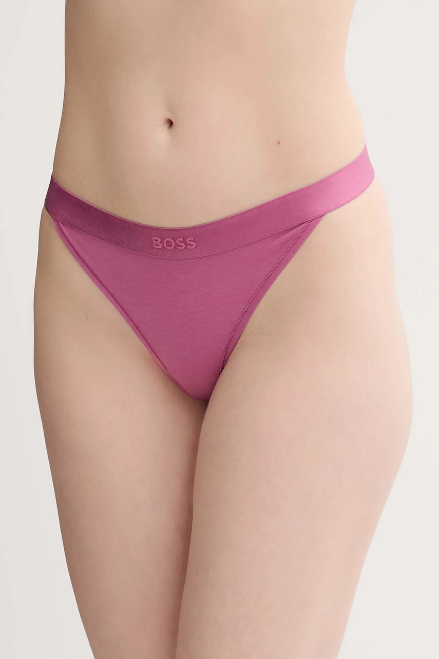 BOSS tanga culoarea roz, 50520398