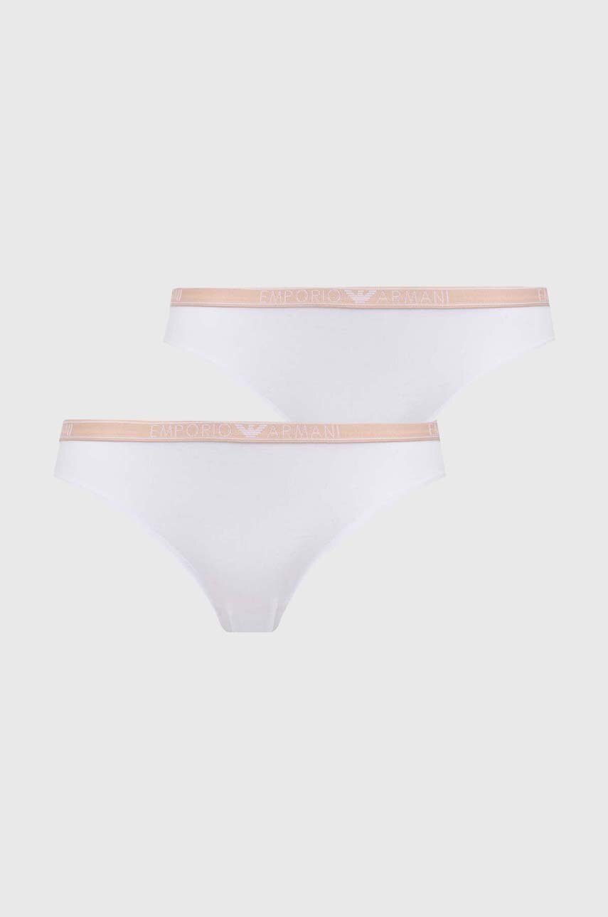 Emporio Armani Underwear chiloti 2-pack culoarea alb, 163334 4F223