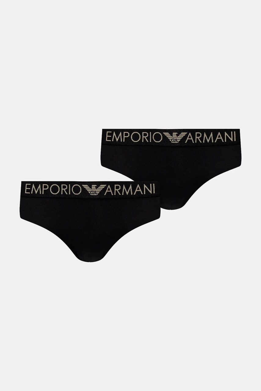 Emporio Armani Underwear chiloti 2-pack culoarea negru, 163334 4F235