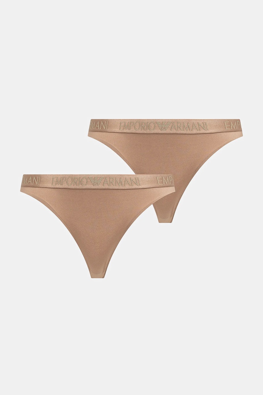 

Прашки Emporio Armani Underwear (2 чифта) в бежово 163337 4F235, Бежов